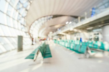 Soyut bulanıklık ve arka plan için Havaalanı terminal iç defocused