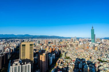 Tayvan Taipei şehir manzarası bina güzel mimari