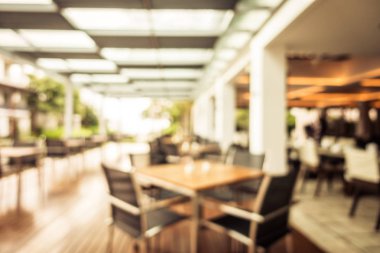 Soyut bulanıklık ve ufuk restoran ve kafe iç arka planı için