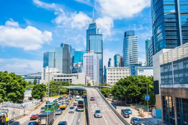 Hong kong, Çin - 15 Eylül, 2018: güzel mimari ofis hongkong City dış gökdelen Binası