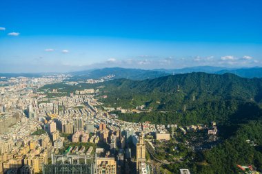 Tayvan Taipei şehir manzarası bina güzel mimari