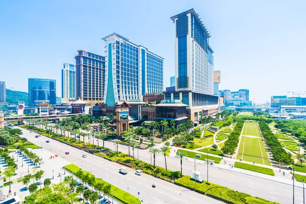 Китай Макао Сентября 2018 Красивое Здание Роскошной Внешней Архитектуры Гостиничного — стоковое фото