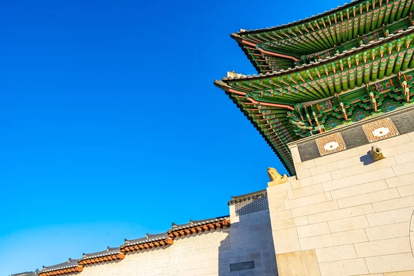 Bela Arquitetura Edifício Gyeongbokgung Palácio Seul Coreia Sul — Fotografia de Stock