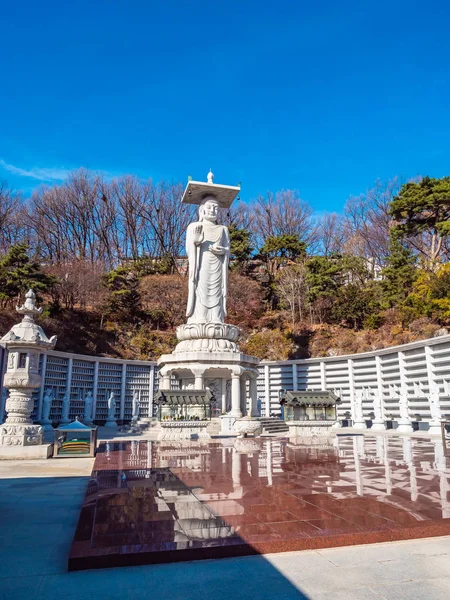 Bela Estátua Budismo Bongeunsa Temple Seul City Coreia Sul — Fotografia de Stock