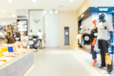 Bulanıklık bokeh ve ufuk alışveriş merkezi Mağazası iç arka planı için