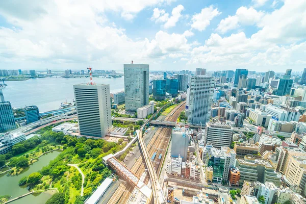 Vacker Arkitektur Byggnad Tokyo Stadens Silhuett Japan — Stockfoto