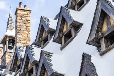 Osaka, Japonya - 12 Kasım 2018: güzel eğlence cazibe Evrensel Studio Osaka harry Potter