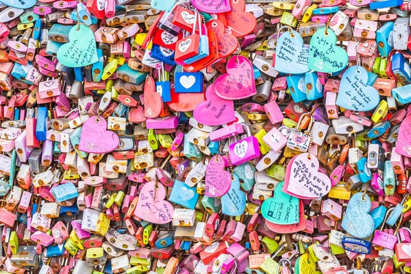 Soul Jižní Korea Prosince 2018 Láska Klíč Hoře Namsan Soul — Stock fotografie