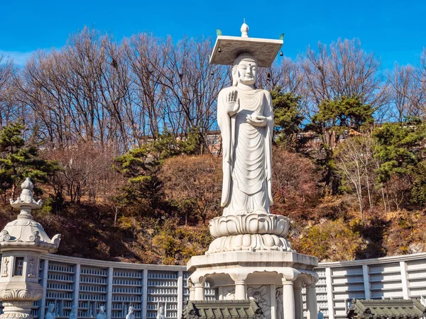 Mooie Boeddhisme Standbeeld Bongeunsa Tempel Stad Seoul Zuid Korea — Stockfoto