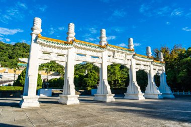 Taipei Ulusal Sarayı Müzesi Tayvan seyahat için dönüm noktası dış bina güzel mimari