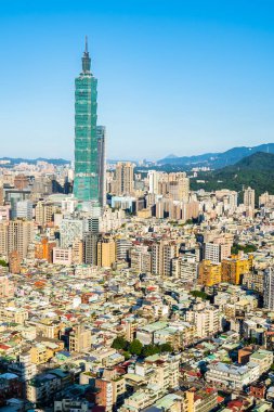 Tayvan Taipei şehir manzarası bina güzel mimari