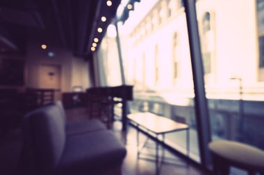 Soyut bulanıklık ve ufuk restoran ve kafe Cafe iç arka planı için