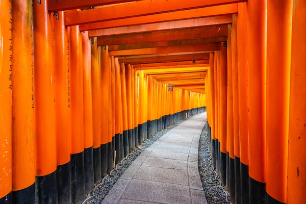 Piękny Fushimi Inari Sanktuarium Świątyni Kioto Japonii — Zdjęcie stockowe