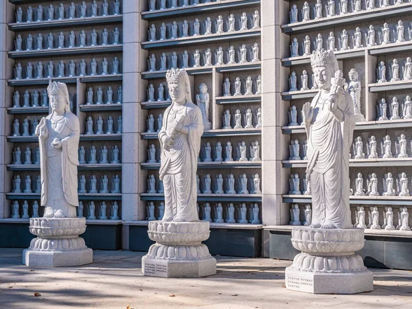 Krásný Buddhismus Socha Bongeunsa Temple City Soul Jižní Korea — Stock fotografie