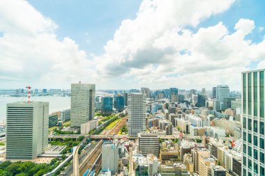 Tokyo şehir manzarası Japonya bina güzel mimari