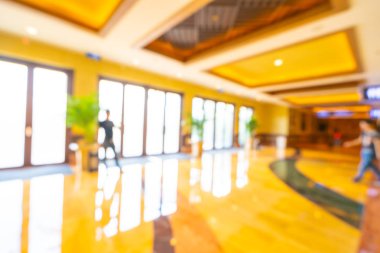 Soyut bulanıklık ve arka plan için otel lobisi.