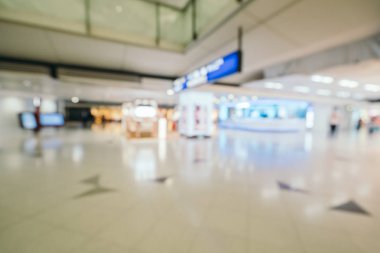 Soyut bulanıklık ve arka plan için Havaalanı terminal iç defocused