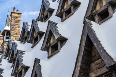 Osaka, Japonya - 12 Kasım 2018: güzel eğlence cazibe Evrensel Studio Osaka harry Potter