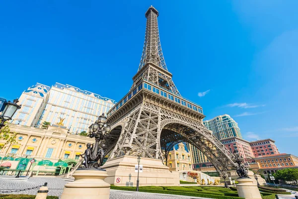 Çin Makao Eylül 2018 Güzel Eiffel Tower Landmark Paris Oteli — Stok fotoğraf