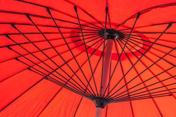 Vermelho Guarda Chuva Texturas Abstratas Superfície Para Fundo — Fotografia de Stock