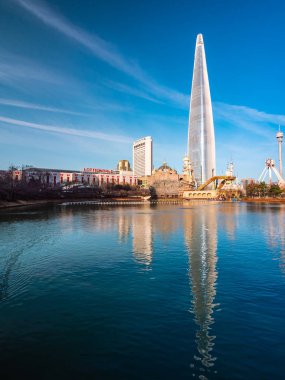 Seoul, Güney Kore: 8 Aralık 2018 Lotte kule bina güzel mimari Seoul City dönüm noktası biridir