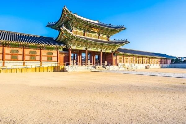 Krásná Architektura Budovy Gyeongbokgung Palace Soulu Jižní Korea — Stock fotografie