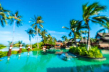 Seyahat ve tatil için güzel otel ve tatil arka plan bulanıklık