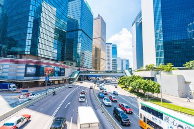 Hong kong, Çin - 15 Eylül, 2018: güzel mimari ofis hongkong City dış gökdelen Binası