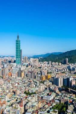 Tayvan Taipei şehir manzarası bina güzel mimari