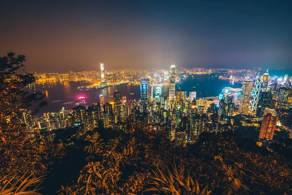 Bella Architettura Edificio Esterno Paesaggio Urbano Hong Kong Skyline Città — Foto Stock