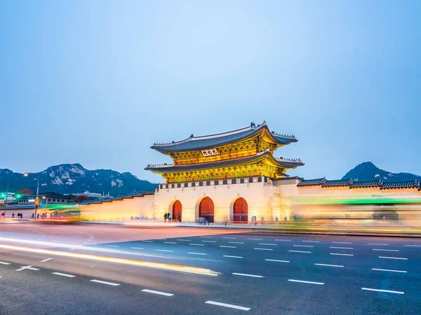 Gyeongbokgung Palace Landmark Dél Koreában Seoul Városának Gyönyörű Építészeti Épület — Stock Fotó