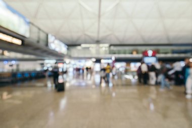 Soyut bulanıklık ve arka plan için Havaalanı terminal iç defocused