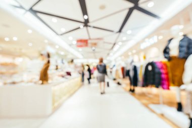 Soyut bulanıklık ve ufuk alışveriş merkezi alışveriş arka plan için