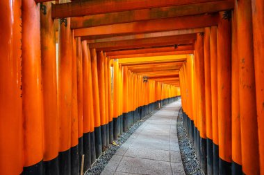 Güzel fushimi Inari tapınak tapınak Kyoto Japonya'da