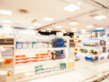 Soyut bulanıklık ve ufuk alışveriş merkezi alışveriş arka plan için