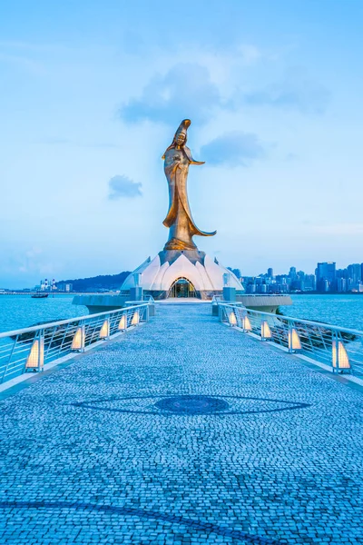 Bela Estátua Kun Iam Marco Cidade Macau — Fotografia de Stock