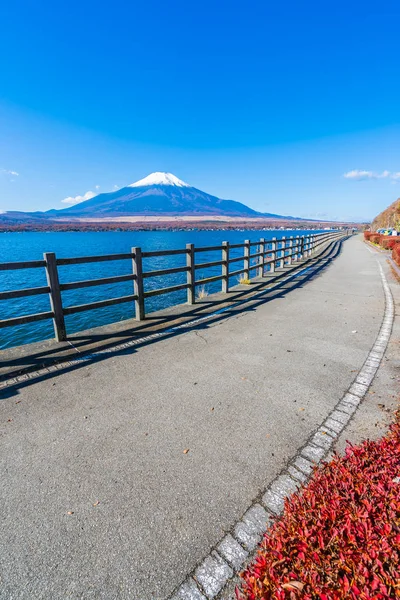 日本山野子湖周围美丽的富士山景观 — 图库照片