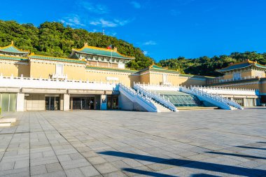 Taipei Ulusal Sarayı Müzesi Tayvan seyahat için dönüm noktası dış bina güzel mimari