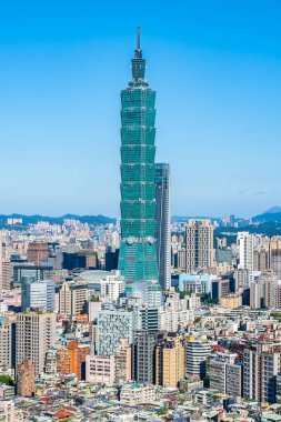 Tayvan Taipei şehir manzarası bina güzel mimari