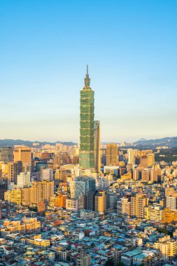 Tayvan Taipei şehir manzarası bina güzel mimari