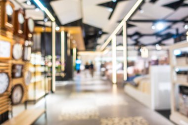 Soyut bulanıklık ve güzel lüks alışveriş ve perakende mağaza iç için arka plan bulanıklık