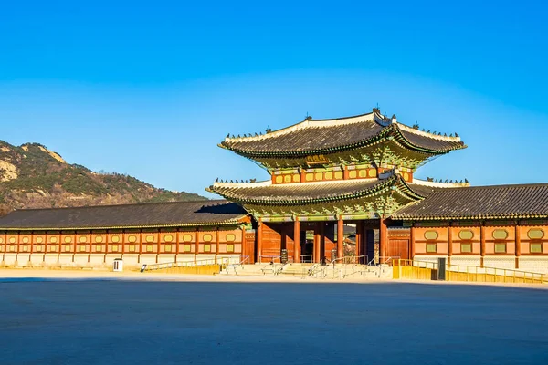 Schöne Architektur Gebäude Gyeongbokgung Palast Seoul Südkorea — Stockfoto