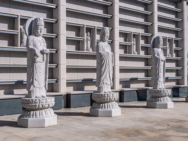 Krásný Buddhismus Socha Bongeunsa Temple City Soul Jižní Korea — Stock fotografie