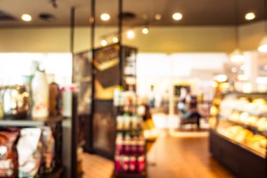 Soyut bulanıklık ve ufuk kafe ve Restoran iç arka planı için