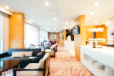 Soyut bulanıklık ve arka plan için otel lobisi.