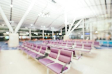 Soyut bulanıklık ve arka plan için Havaalanı terminal iç defocused
