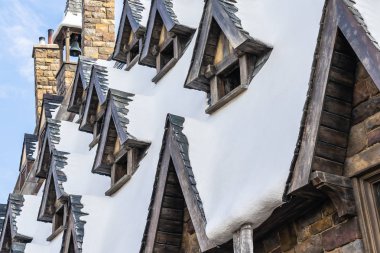 Osaka, Japonya - 12 Kasım 2018: güzel eğlence cazibe Evrensel Studio Osaka harry Potter