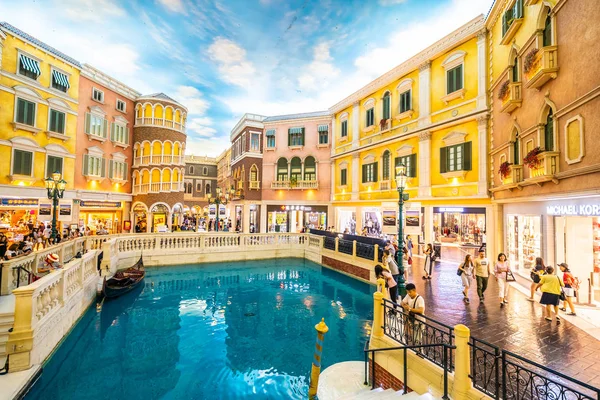 China Macao Septiembre 2018 Hermoso Complejo Hotelero Veneciano Lujo Casio — Foto de Stock