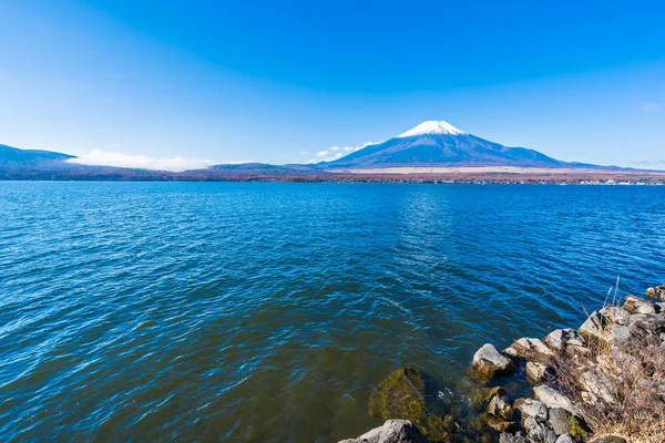 Hermoso Paisaje Montaña Fuji Alrededor Del Lago Yamanakako Japón —  Fotos de Stock