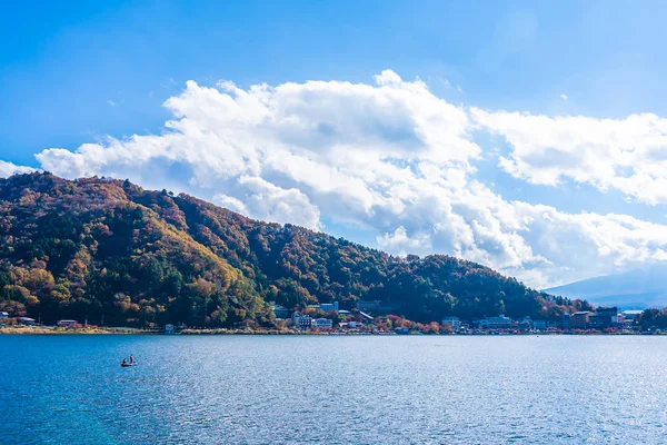 Bela Paisagem Torno Lago Kawaguchiko Temporada Outono Yamanashi Japão — Fotografia de Stock